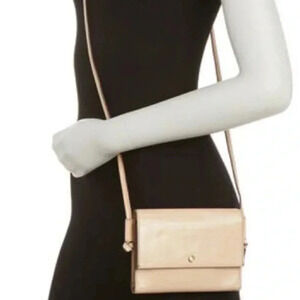 NWOT Hobo International Bemuse Leather Crossbody Bag In Parchment